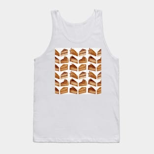 Brown Cake Slices Tank Top